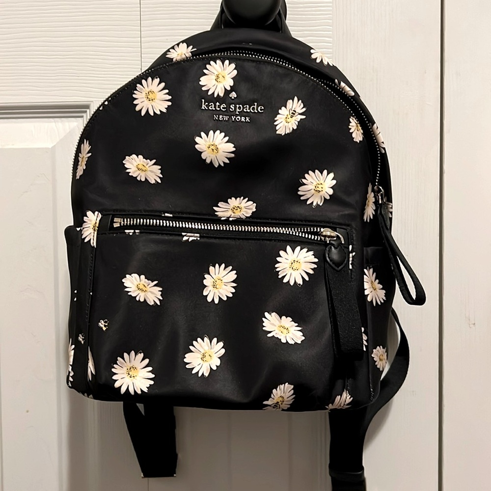 Black Daisy Kate Spade Backpack